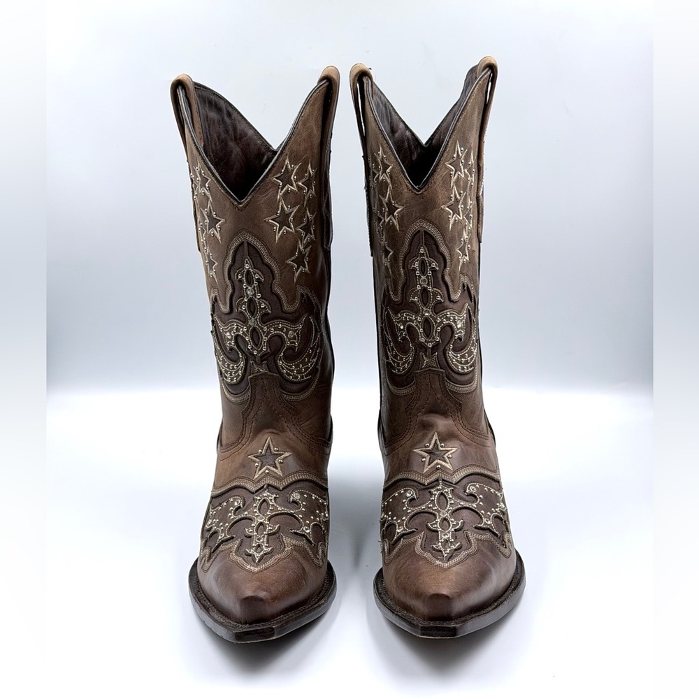 Texas Country Women's Embroidered Boots - Picture 2 of 13